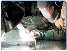 Suction arm for galvanized metal welding smoke